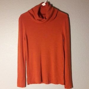 Banana Republic Orange Cowl Neck Sweater